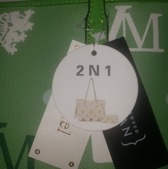 LE MIEL 2 FOR 1 VEGAN TOTE & WALLET SET NWT. - Picture 7 of 11